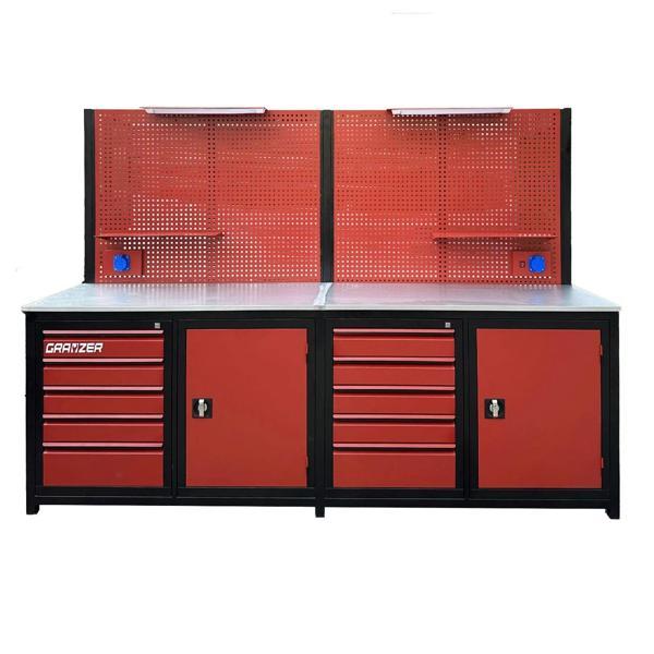 Grayzer 2.5 Metre 10 Çekmeceli 2 Dolaplı Takım Tezgahı - Image 1