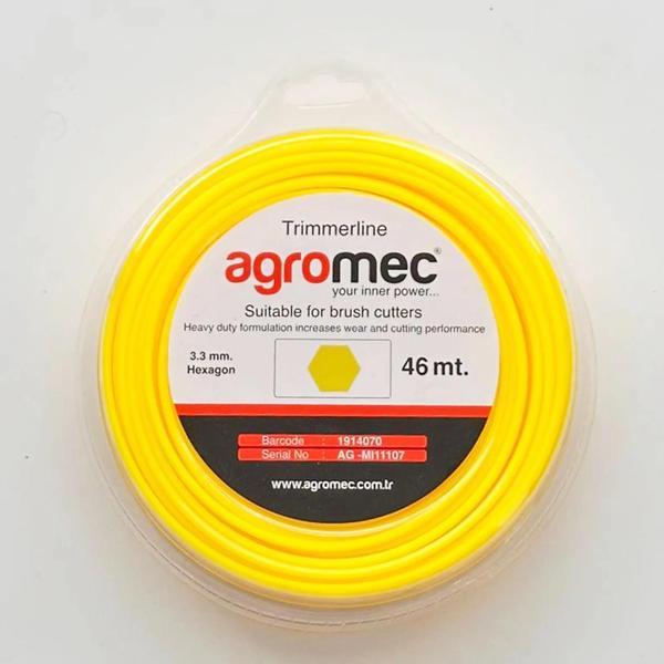 Agromec 3.30mm 46 mt Altı Köşe Motorlu Tırpan Misinası - Image 1