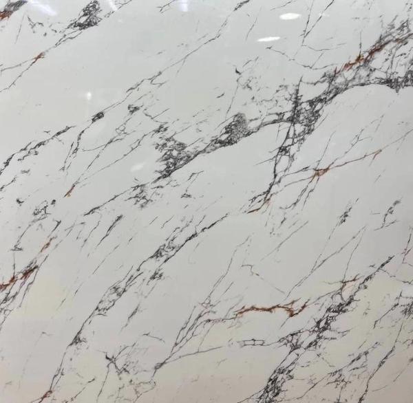 Beyaz Mermer Desenli Yapışkanlı Kaplama Kağıdı  Büyük Boy 5 Metre - Image 1