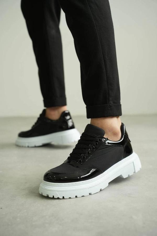 KB-X201 Kuback Siyah Rugan Paraşüt Günlük Erkek Ayakkabı - Image 1