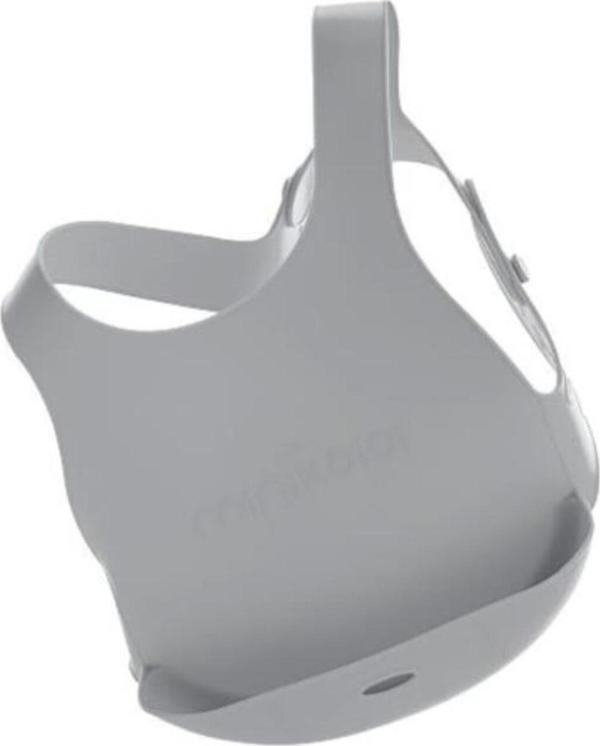Oioi Silikon Mama Önlüğü Powder Grey - Image 1