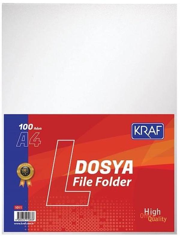 Supertrend siz L Tipi Poşet Dosya A4 100'lü Paket - Image 1