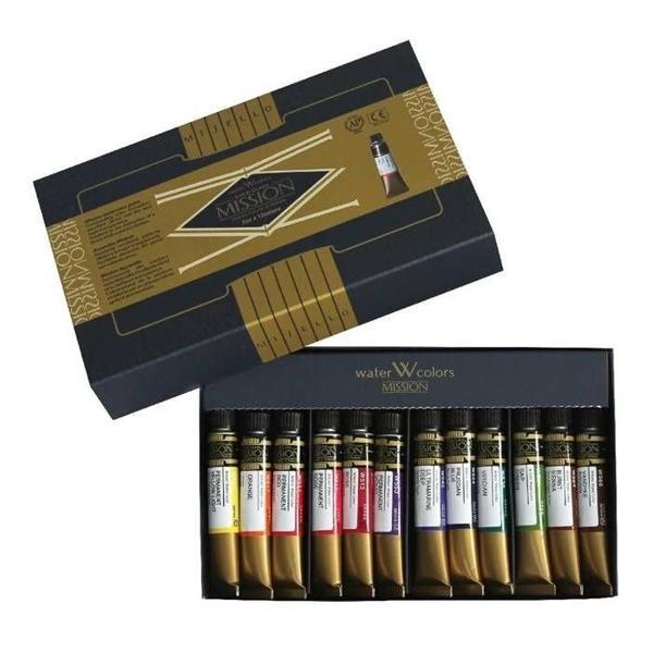 Supertrend Gold Class Pigment Tüp Sulu Boya Seti 12 Renk x 7 ml. - Image 1