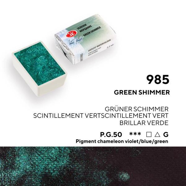Supertrend White Nights Tam Tablet Sulu Boya 985 Green Shimmer - Image 1