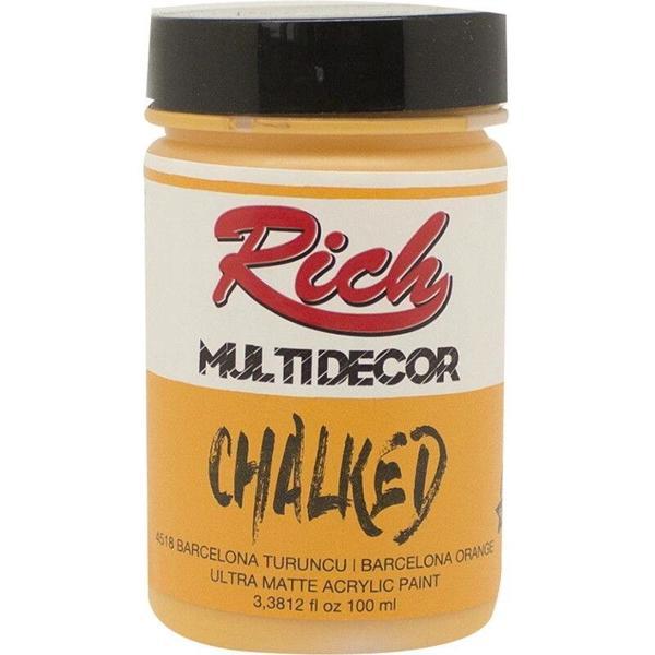 Supertrend Multi Decor Chalked Akrilik Boya 100 cc. 4518 BARCELONA TURUNCU - Image 1