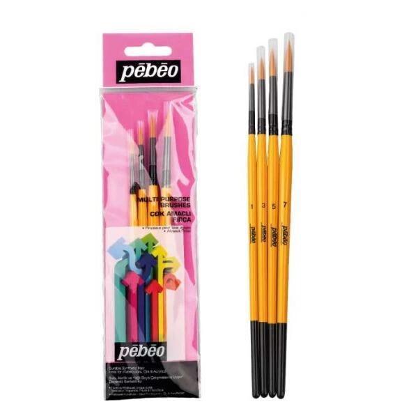 Supertrend 4'lü Yuvarlak Fırça Seti (1,3,5,7) SET-1 - Image 1