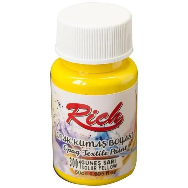 Supertrend Opak Kumaş Boyası 50 cc. 3001 GÜNEŞ SARI - Image 1