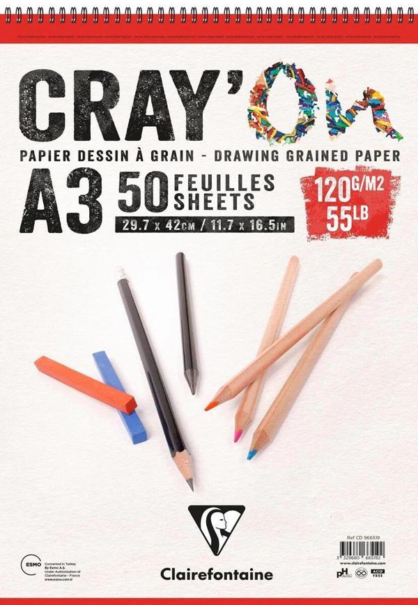 Supertrend Cray'On Eskiz Çizim Defteri Üstten Spiralli 120 gr. A3 50 yp. - Image 1