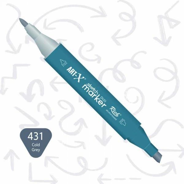 Supertrend Sketch Marker Duo Çift Uçlu Marker Kalem 431 Cold Grey - Image 1