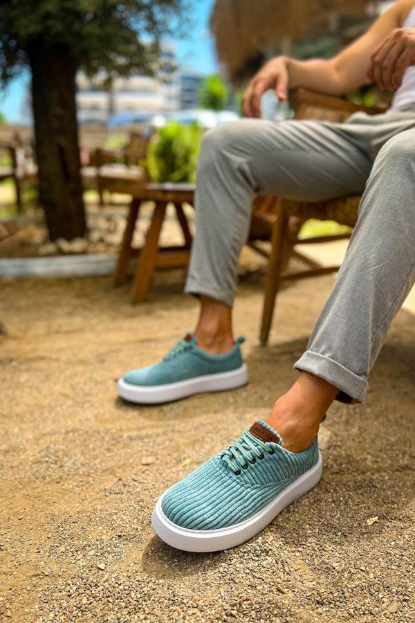 CH173 - KBT Velluto Erkek Ayakkabı SU YESILI - Image 1