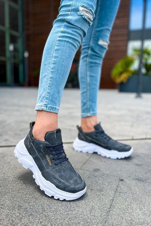 CH089 - CBT Low Top Lace Up Erkek Ayakkabı ANTRASIT - Image 1