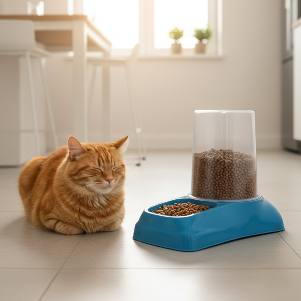 Hazneli Otomatik Kedi Köpek Mama Su Kabı 3 LT Sürekli Taze Beslenme - Image 1