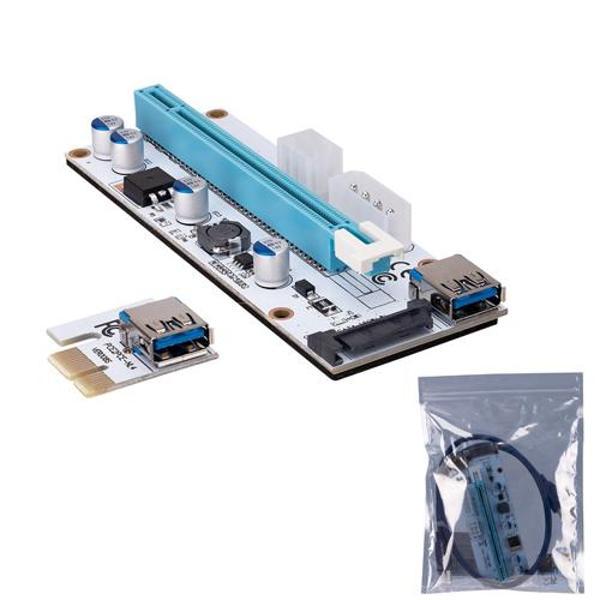 S-LINK SL-EX10 1x to 16x Sata 6 Pin Bitcoin Riser Ekran Kartı Yük. - Image 1