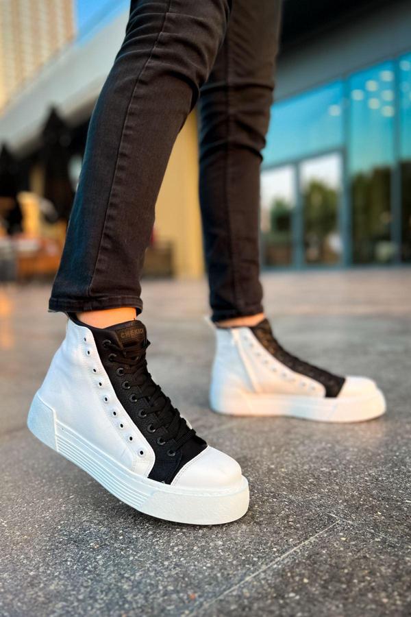 CH167 - GBT Blazer Erkek Bot BEYAZ/SIYAH - Image 1