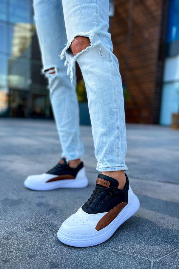 CH115 - CBT Literide Erkek Ayakkabı BEYAZ/TABA/SIYAH - Image 1