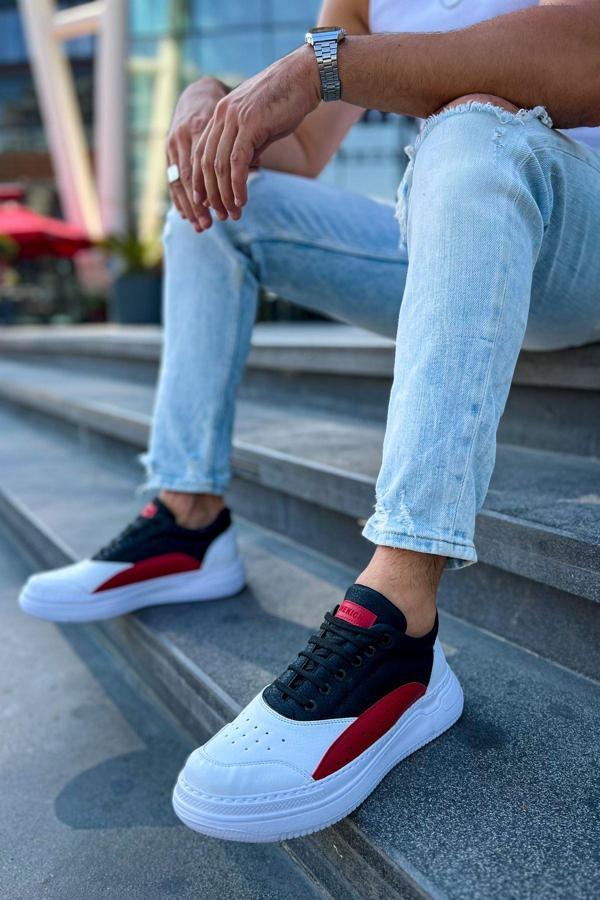 CH115 - CBT Literide Erkek Ayakkabı BEYAZ/KIRMIZI/SIYAH - Image 1