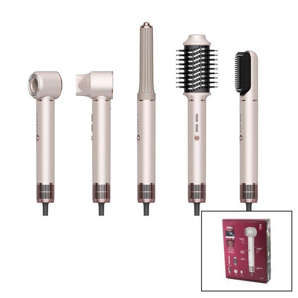 ROSE GOLD AİR BRUSH 5İN1=BUKLE-HACİMLE-DÜZLEŞTİR-2-FIRÇA SAÇ KURUTMA - ŞEKİL MAKİNESİ 1300W3-KDM.HIZ - DERECE SHD-1729 (5250) - Image 1