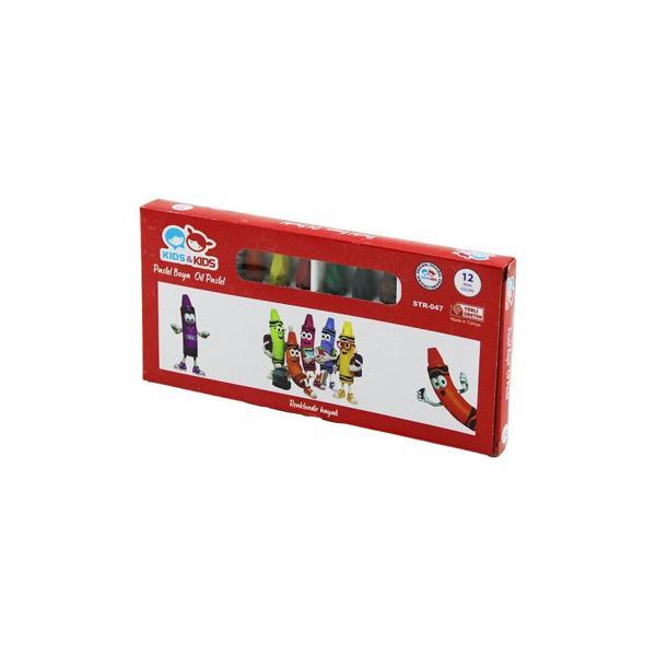 KIDS - KIDS STR-47 12PCS = 12 RENK PASTEL BOYA (5250) - Image 1