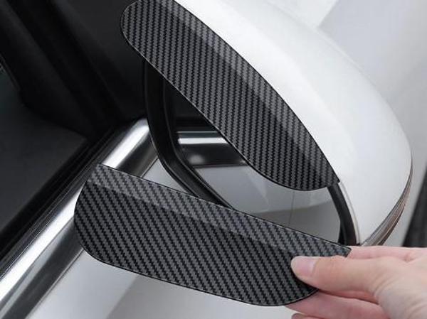 Araba Ayna Yağmur Koruyucu Siper Karbon Desenli (5250) - Image 1