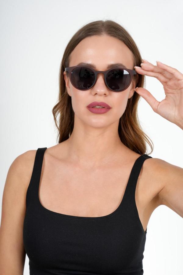 2018 Kahverengi Yuvarlak Olivier Philippe Güneş Gözlüğü - Image 1