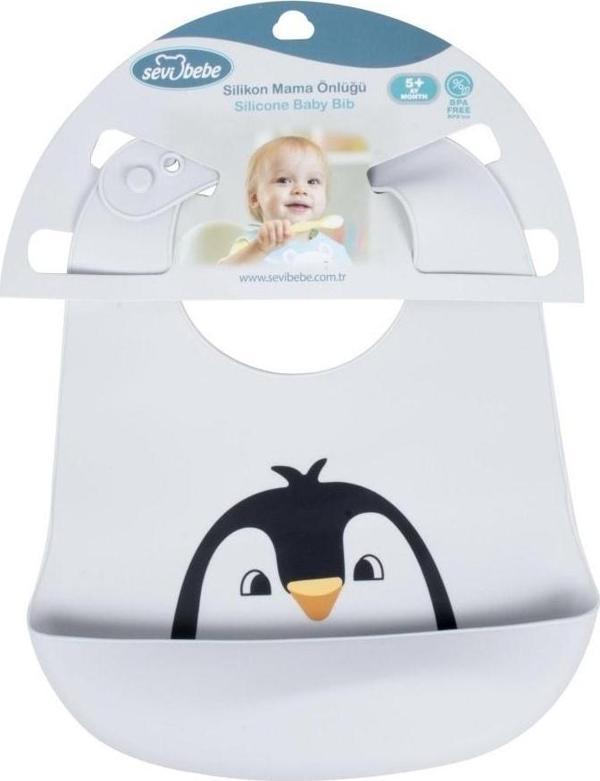 Sevi Bebe Desenli Silikon Mama Önlüğü - Image 1
