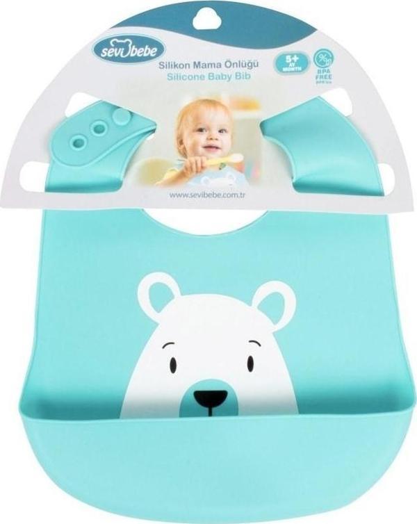 Sevi Bebe Desenli Silikon Mama Önlüğü - Image 1