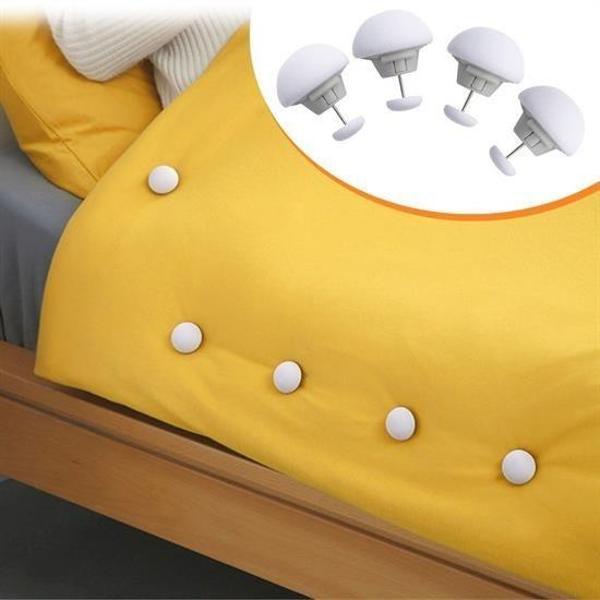 BUFFER® 4 Adet Mantar Model Yorgan Kılıfı Ve Çarşaf Tutucu Sabitleyici - Image 1