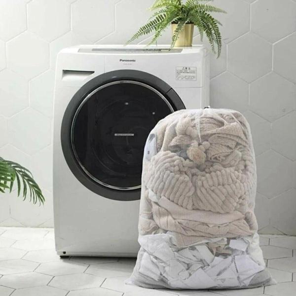 BUFFER® Büyük Boy File Çamaşır Torbası 80x100 cm | Hassas Yıkama Filesi | Yorgan, Perde, Nevresim Yıkama Torbası - Image 1