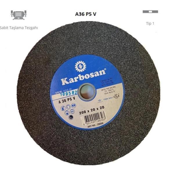 Karbosan 200X20X20 36 Kum NK Taşlama Taşı - Image 1