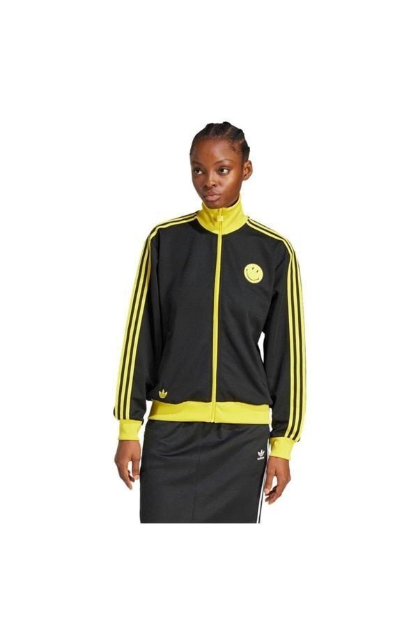 Adidas Erkek Siyah Ceket Smıley Tracktop Jd2736 - Image 1