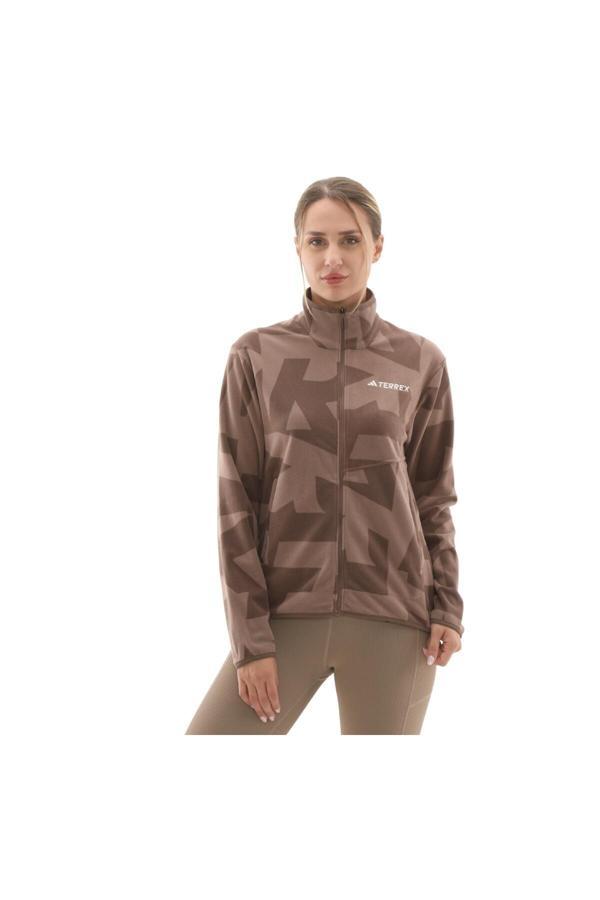 Adidas Jn0997-K W Mt Aop Fz Fl Kadın Ceket Kahve - Image 1