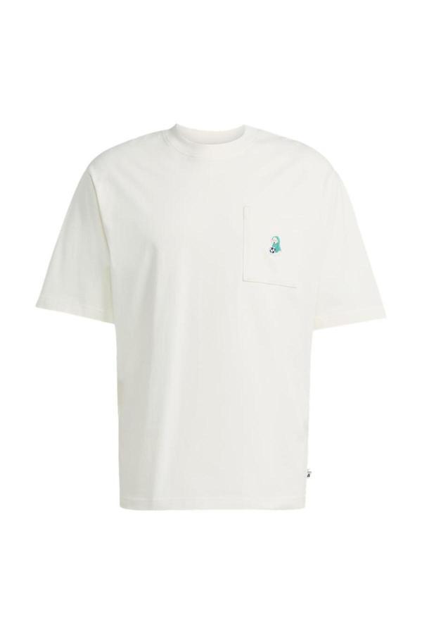 Adidas Erkek Beyaz T-Shirt M Dog Ftball T Jl9234 - Image 1