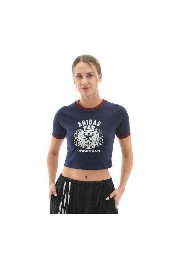 Adidas Jw6033-K Grfx Tee Kadın T-Shirt Mavi - Image 1