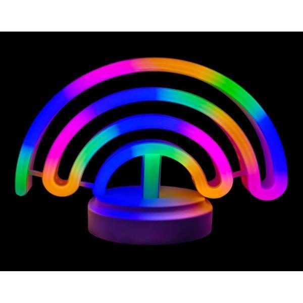 Neon Işıklı Gökkuşağı Masa Gece Lambası  - Image 1