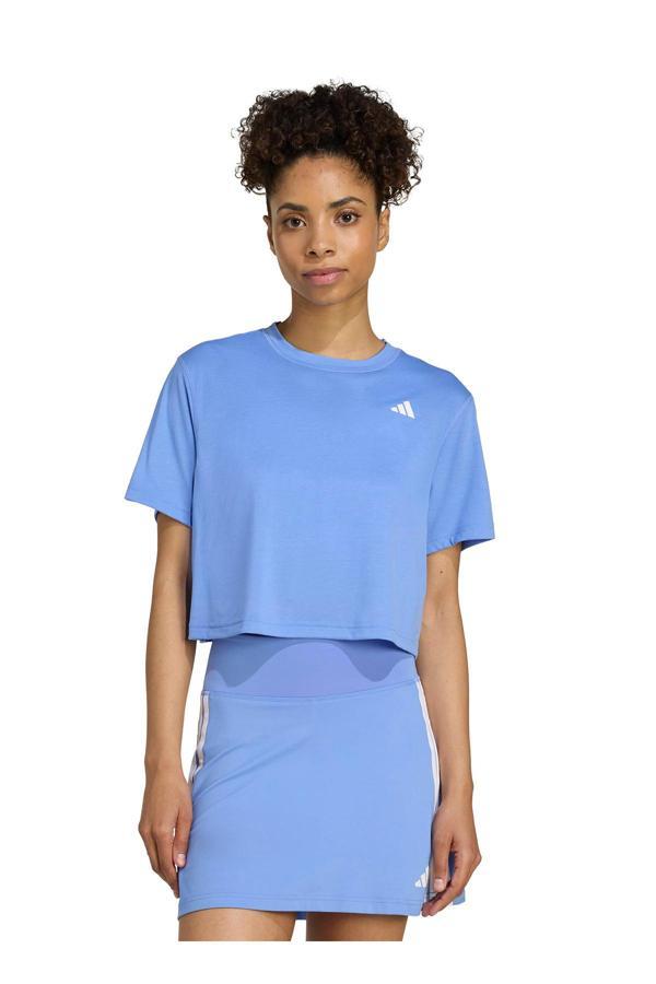 Adidas Jy2217 We Mın Tee Açık Mavi Bisiklet Yaka Bol Kesim Düz Kadın T-Shirt - Image 1