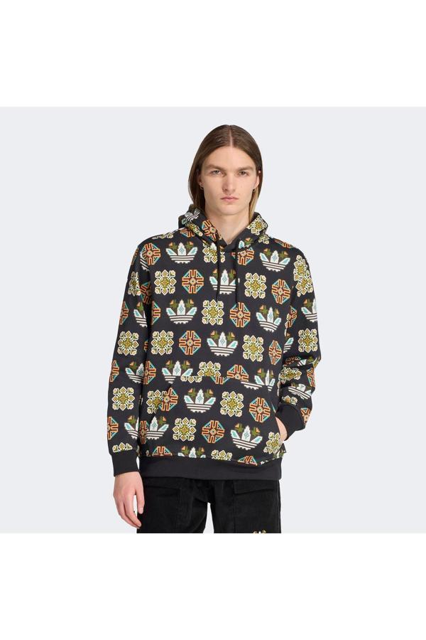 Adidas Graphic Lo Hd Erkek Siyah Sweatshirt - Image 1