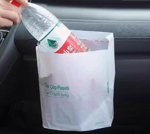 Pratik Su Geçirmez Oto Araba Çöp Poşeti Yapışkanlı 20 Adet (5250) - Image 1