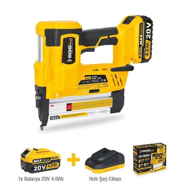 Sgs 5165 Akülü Zımba ve Çivi Çakma Tabanca Makinası 20 Volt - Image 1