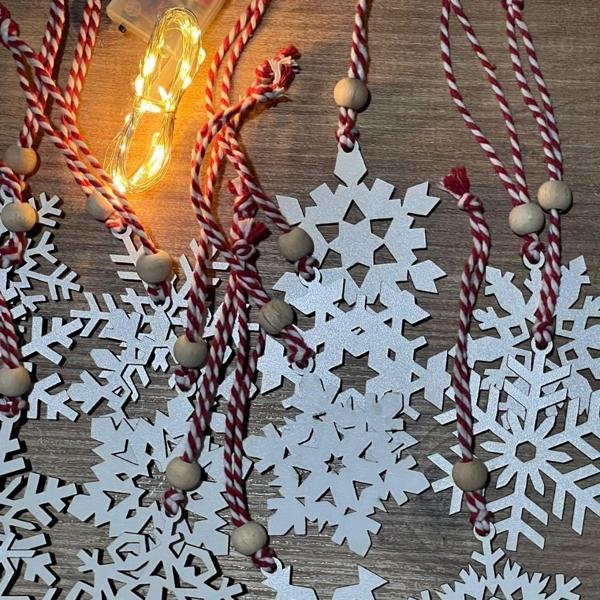 Ahşap Yılbaşı Ağaç Süsü-BY15 (5250) - Image 1