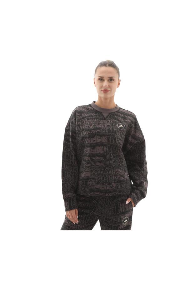 Adidas Jn2215-K Asmc Loose Ss P Kadın Sweatshirt Antrasit - Image 1