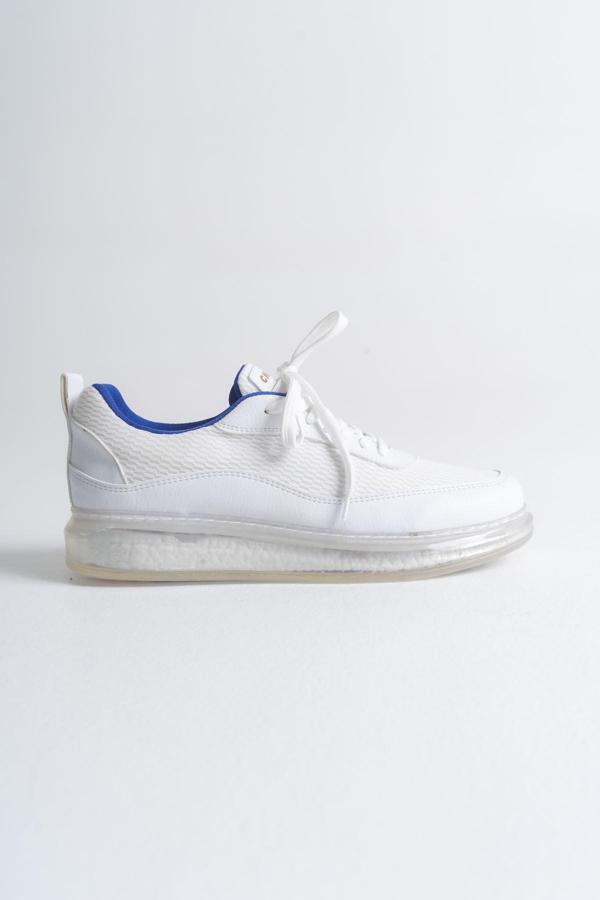 CH181 - RRT İpekyol  Erkek Ayakkabı BEYAZ / SAX MAVI - Image 1