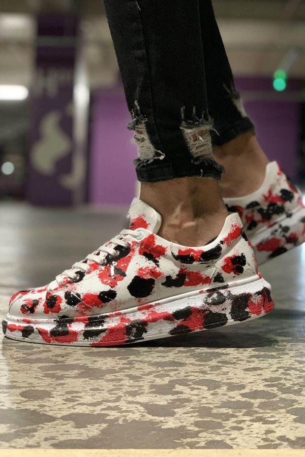 CH254 - CBT Pittura Erkek Ayakkabı 409 KIRMIZI / SIYAH - Image 1