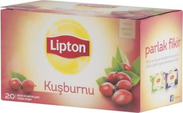 Lipton Kuşburnu Bardak Poşet Bitki Çayı 20'li - Image 1