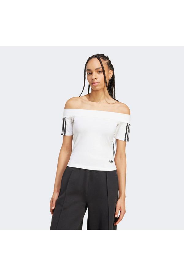 Adidas Bandeau Ss Kadın Beyaz T-Shirt - Image 1