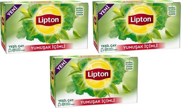 Lipton Yeşil Çay Yumuşak Içim 20'li X 3 - Image 1