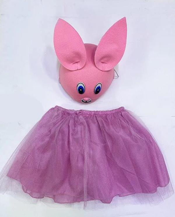 MDB Çocuk Gösteri Kostümü Pembe Tavşan - Image 1