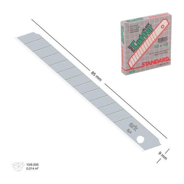 Maket Bıçağı Yedek Bıçağı 80X9 mm İnce Yedek 10 Adet - Image 1