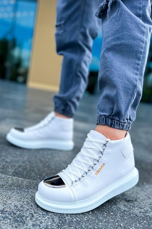 CH267 - CBT Roma Mirror Erkek Bot BEYAZ - Image 1