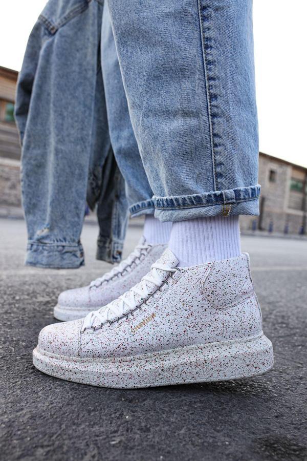 CH263 - CBT Lyse Erkek Ayakkabı 457 KIRMIZI / YESIL SIM - Image 1