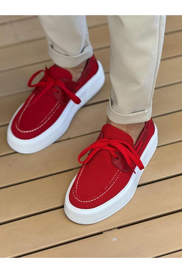 CH2602 - Triko Erkek Ayakkabı KIRMIZI - Image 1